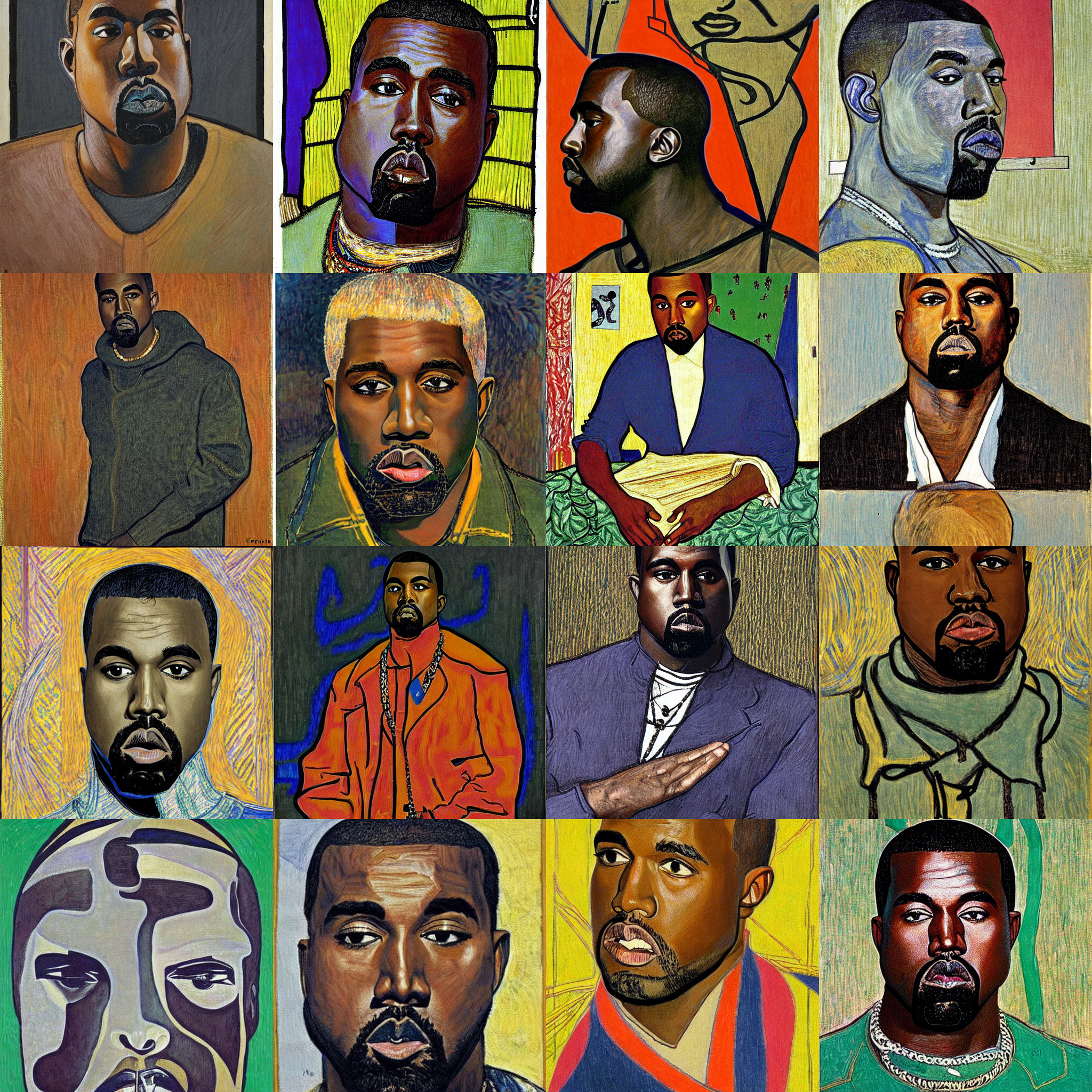 "Kanye West by Jan Toorop and Viktor Vasnetsov"