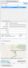 The detail area is not only showing the details of selected items in the planning area but the user can perform a wide range of interactions: search for customers, insert new assignments, insert new open failures, and plan customers with due maintenance contracts.