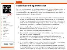 Installation page. Installing the SocialRewarding extension should be done in a couple of minutes. Along with the installation it is highly recommended to perform a first data initialization.