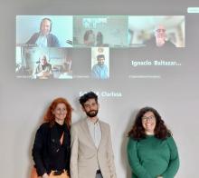 From left to right: Prof. Silvia Miksch, Ignacio Pérez-Messina, Assoc. Prof. Renata Raidou