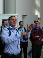 Eduard Gröller opening the lab visits